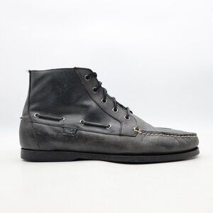 Polo Ralph Lauren Shrunken Nubuck Black Leather Sneaker Boot Lace Up Mens 11 NEW Polo Ralph Lauren | Shoes | Polo Ralph Lauren Shrunken  main image 2